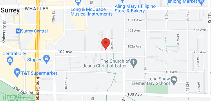 map of 23 13909 102 AVENUE